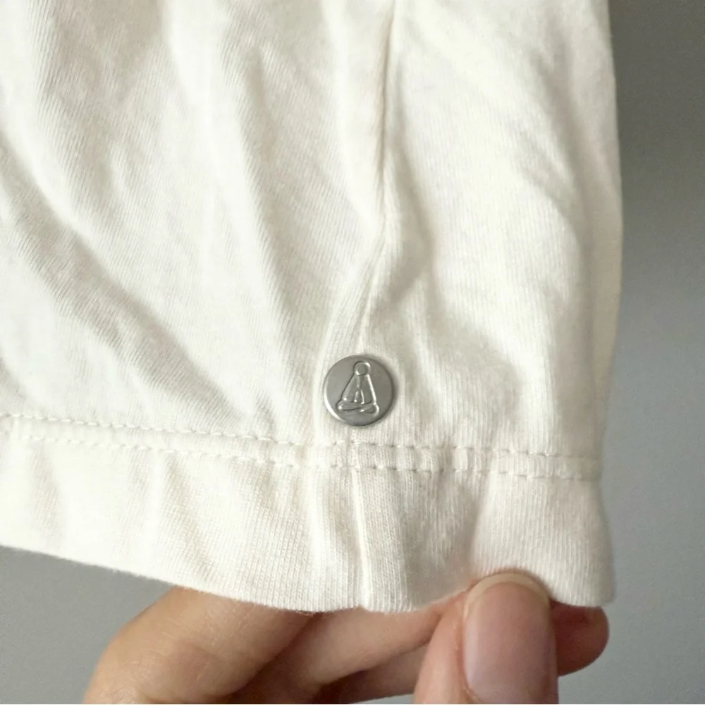 NWT NEON‎ BUDDHA Tie Cowl-Neck Tee Soft Jersey Slub Long Sleeve Top - Picture 2 of 5